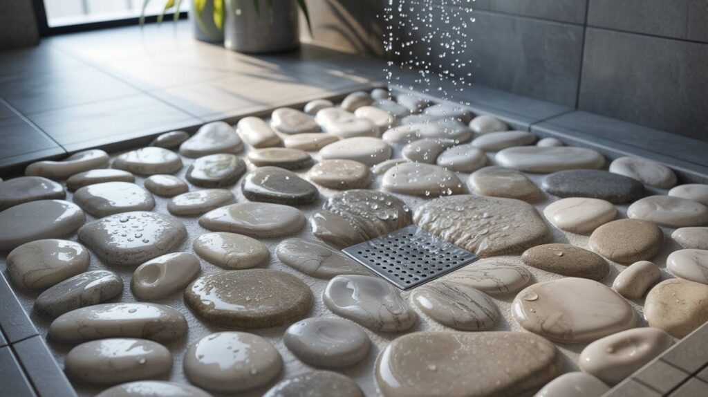 Why River Rock Shower Floors Require Special Care