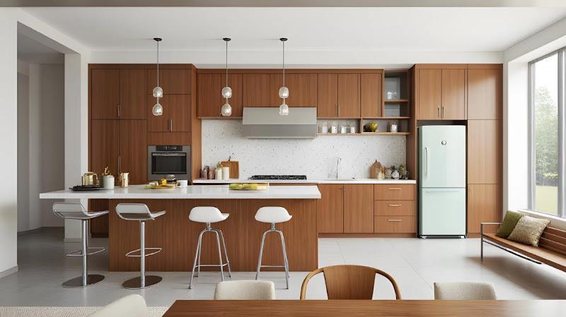 Vintage-Inspired Open Kitchen