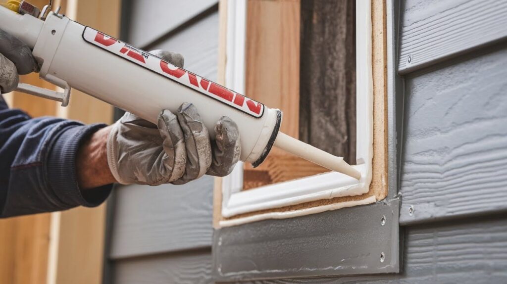 Apply Caulk Around the Opening