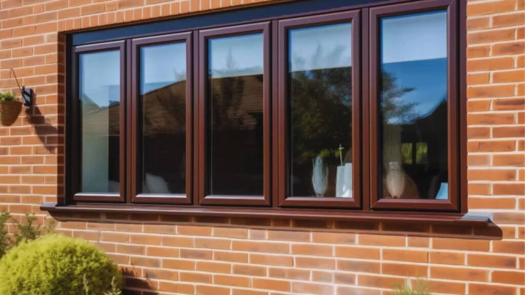 Brown Window Frames