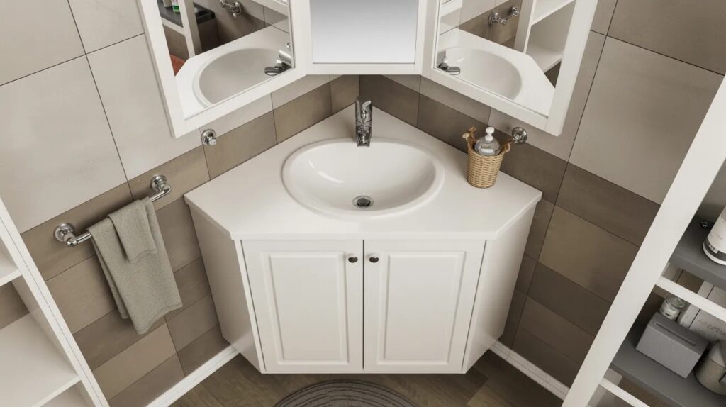 Corner Vanity