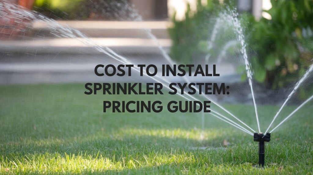 Cost to Install Sprinkler System: Pricing Guide Cost to Install Sprinkler System