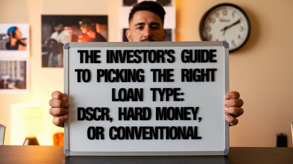 The Investor’s Guide to Picking the Right Loan Type: DSCR, Hard Money, or Conventional DSCR, Hard Money, or Conventional