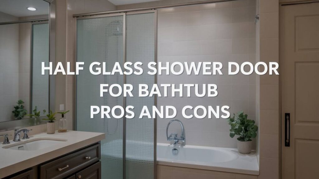 Half Glass Shower Door for Bathtub Pros and Cons Half Glass Shower Door for Bathtub Pros and Cons