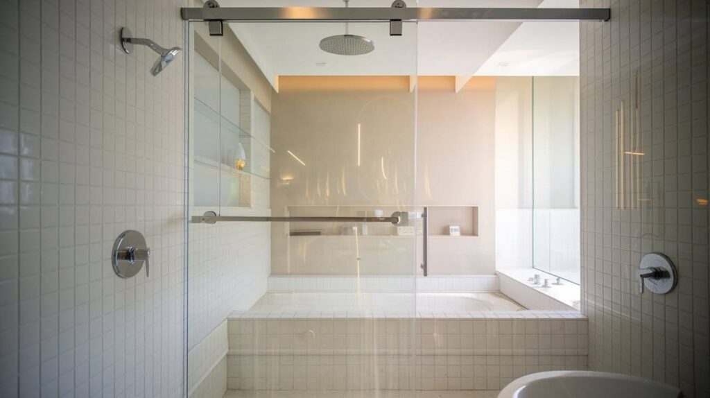 Half Glass Shower Doors