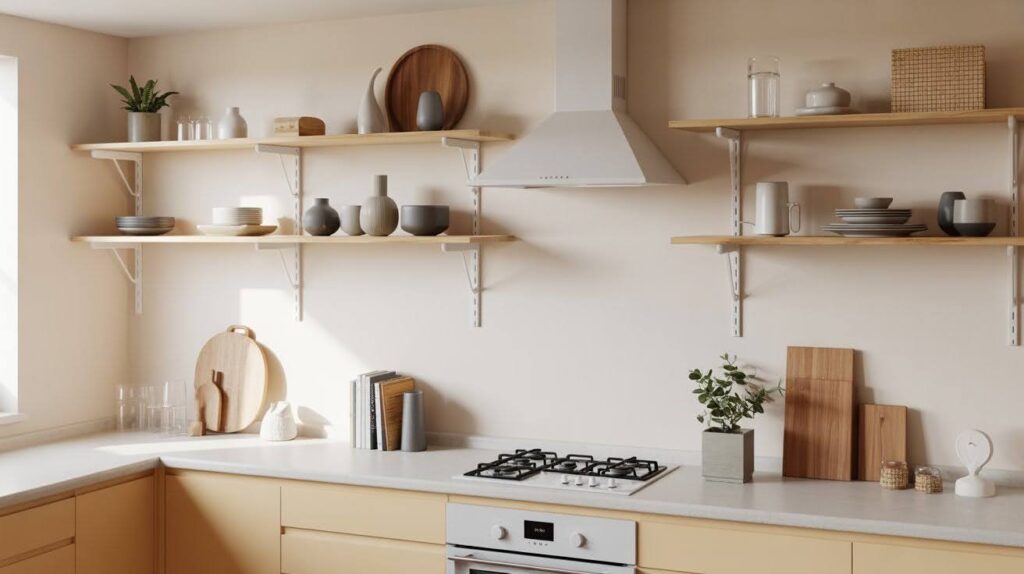 Open Shelving Cabinets