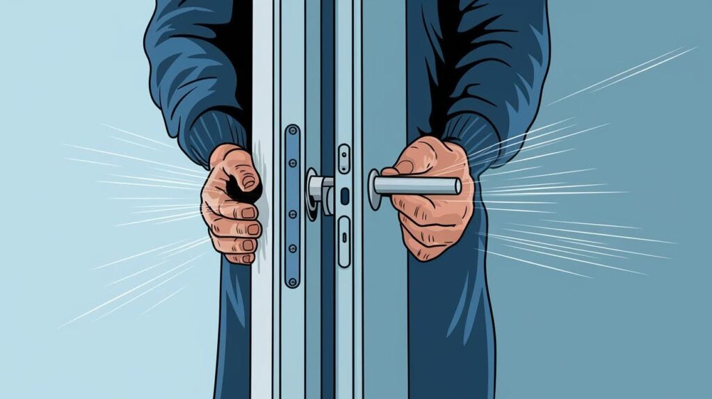 Open and close the door to work the lubricant in