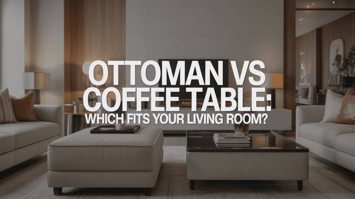 Ottoman vs Coffee Table: Which Fits Your Living Room? - Home Briefings