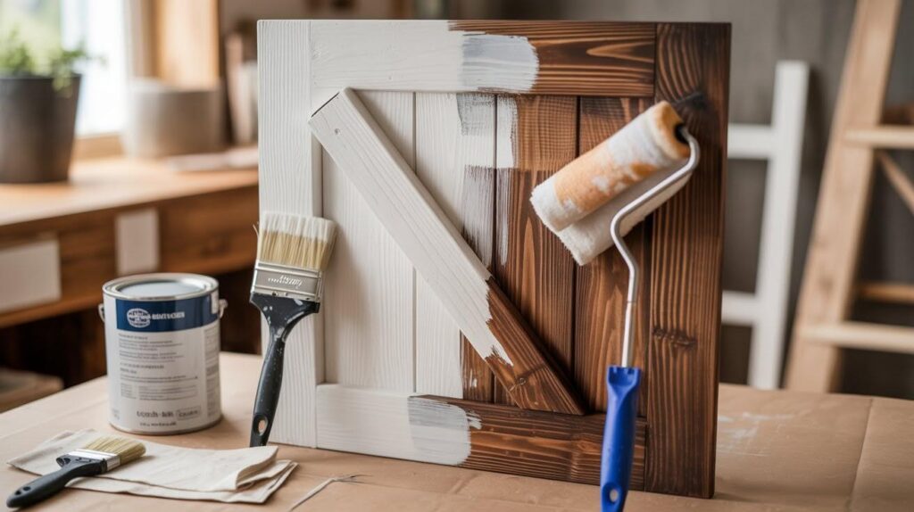 Paint or Stain the Barn Door