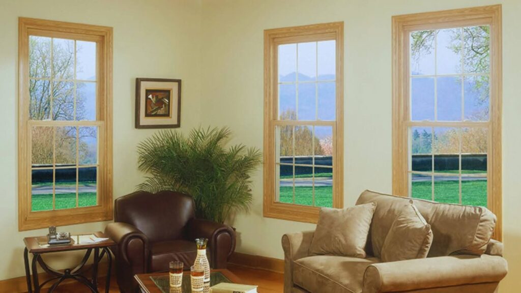 Tan Window Frames