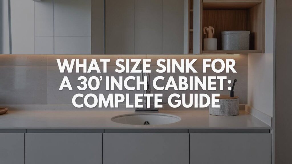 What Size Sink for a 30 Inch Cabinet