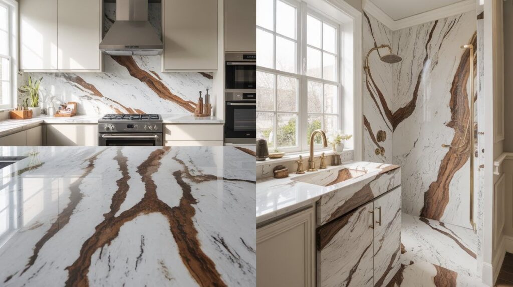 Why Choose White Granite with Brown Veins