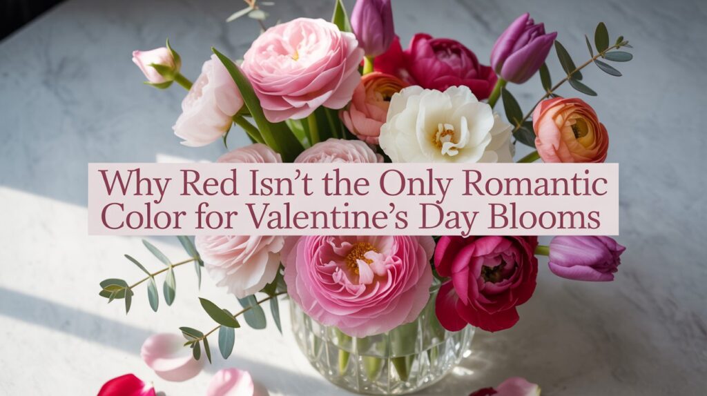 Why Red Isn’t the Only Romantic Color for Valentine’s Day Blooms