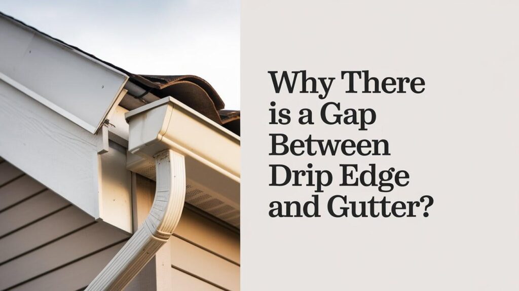 Why There Is a Gap Between Drip Edge and Gutter? Why There Is a Gap Between Drip Edge and Gutter