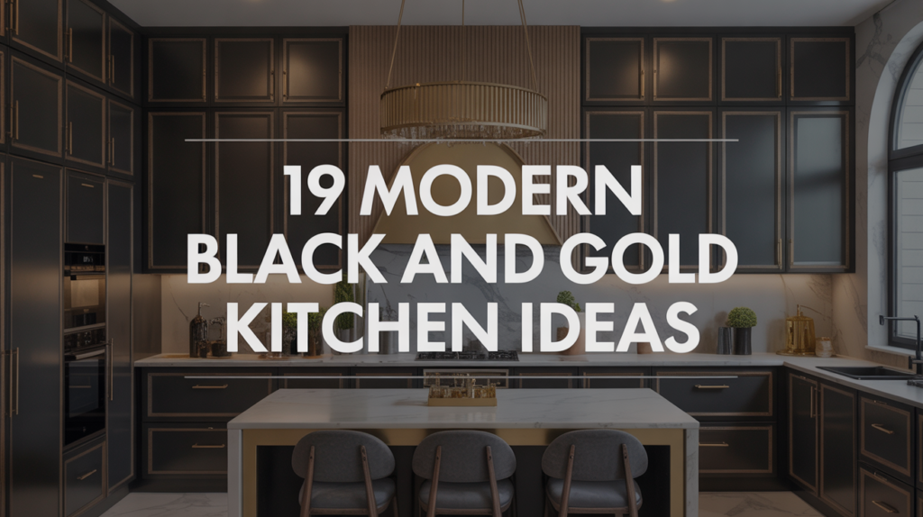 19 Modern Black and Gold Kitchen Ideas 19 Modern Black and Gold Kitchen Ideas