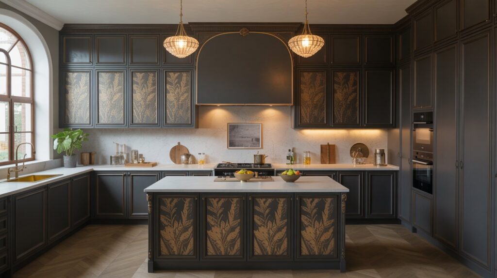 Use Gold Leaf or Metallic Detail Work