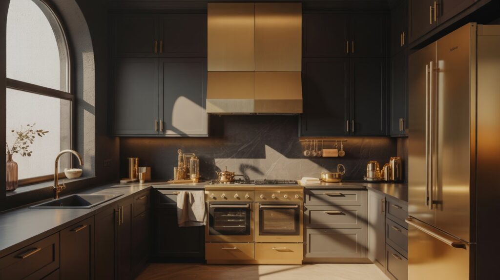 19 Modern Black and Gold Kitchen Ideas