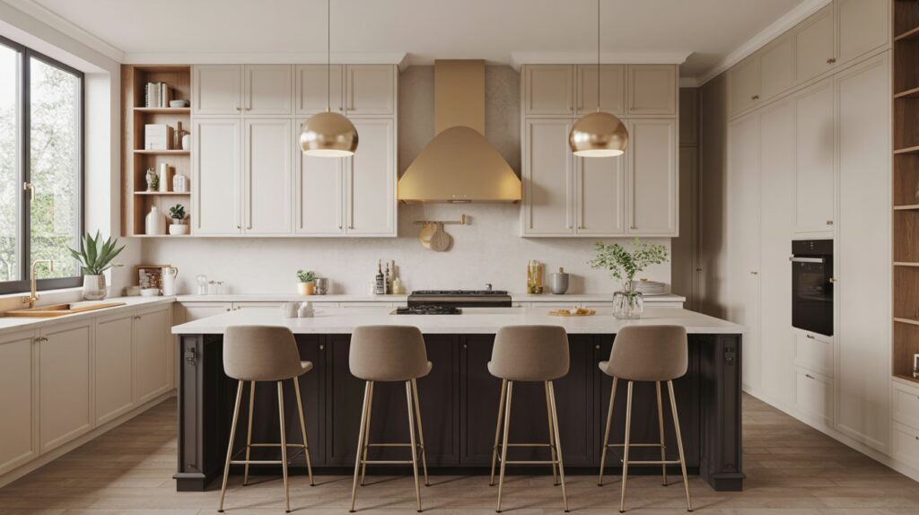 Create a Statement Island in Black and Gold