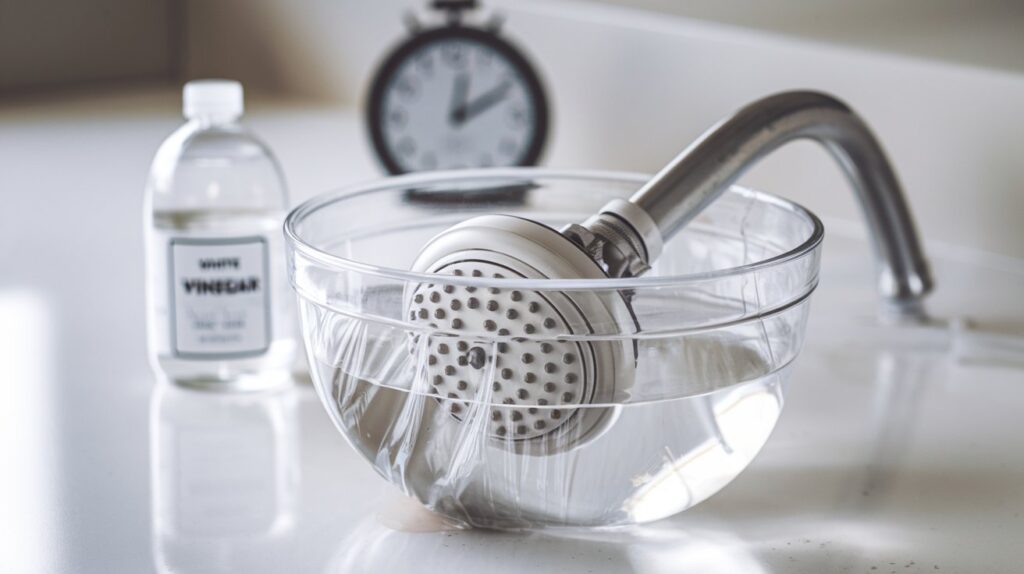 Soak the Shower Head in Vinegar
