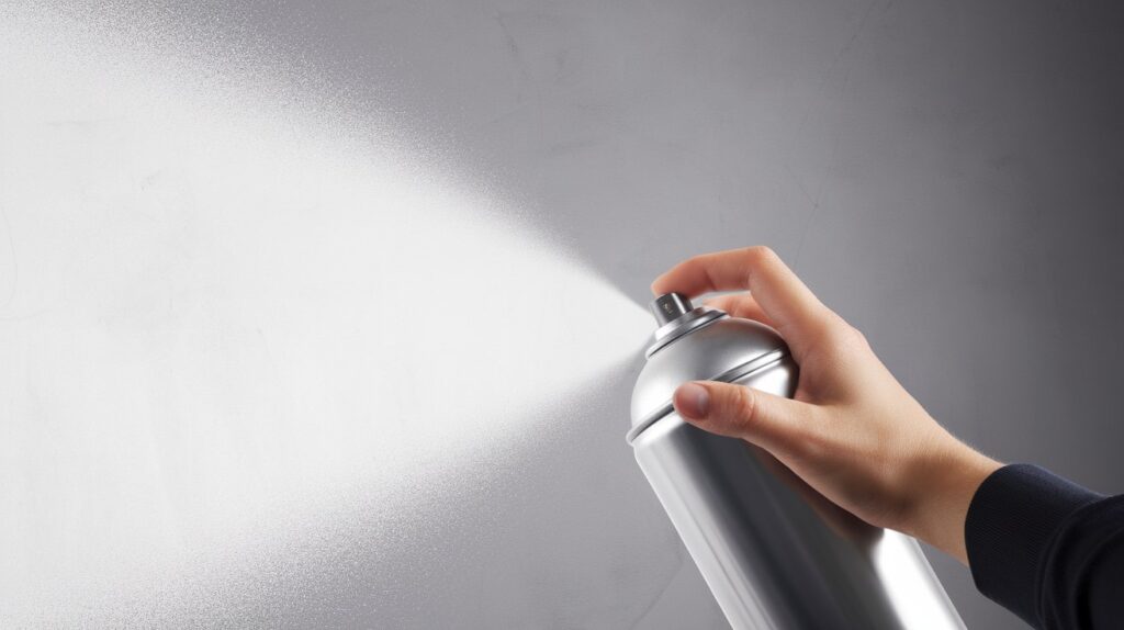 Keep the Sprayer or Can Perpendicular