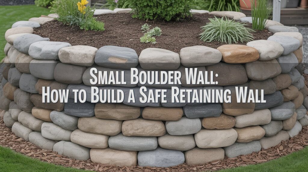 Small Boulder Wall: How to Build a Safe Retaining Wall Small Boulder Wall