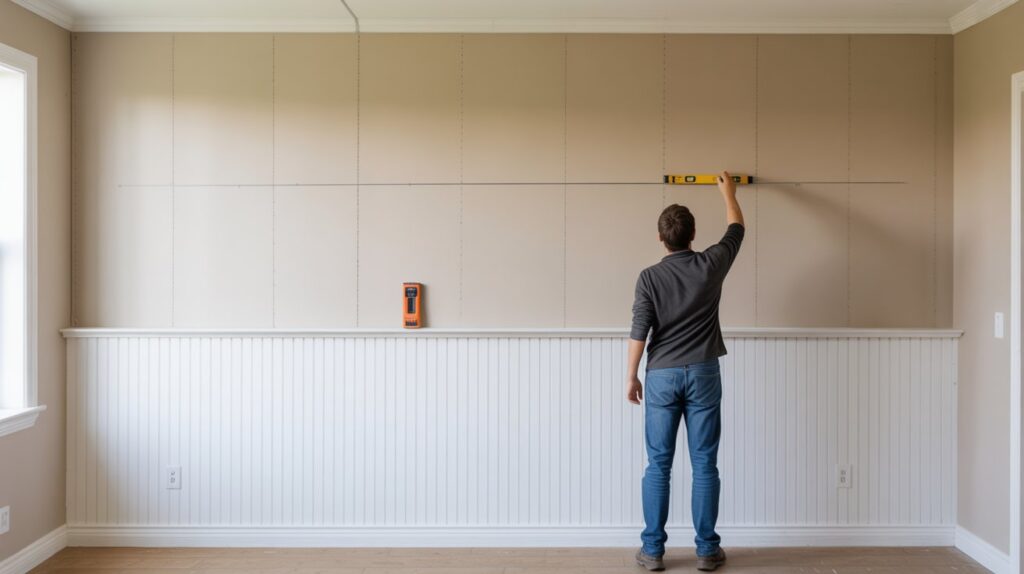 Prep the Wall and Choose Your Half-Wall Height