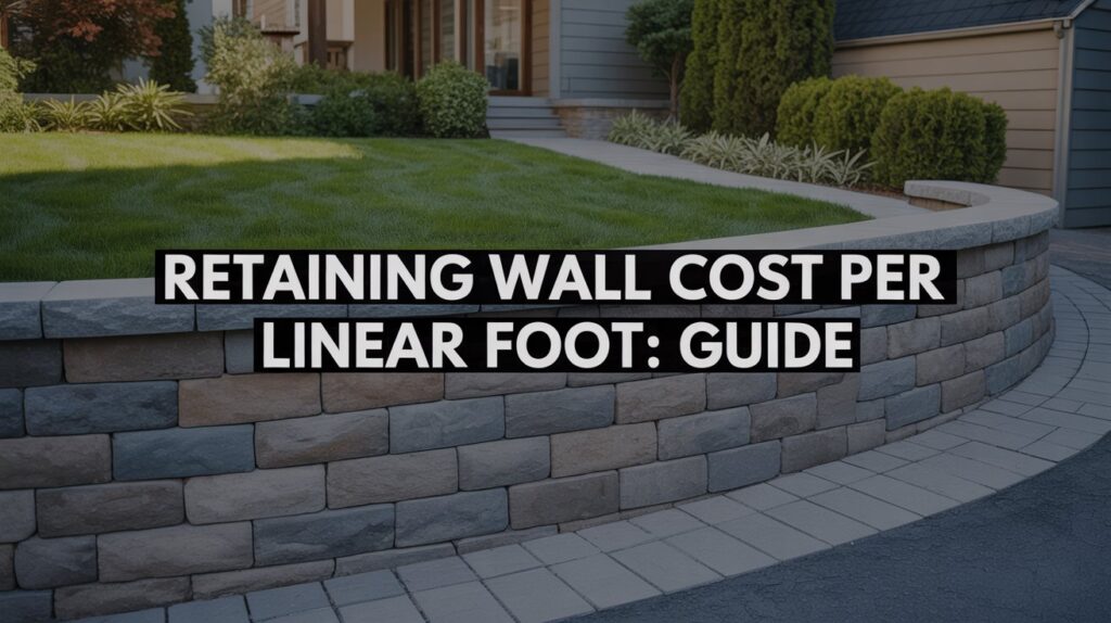 Retaining Wall Cost Per Linear Foot