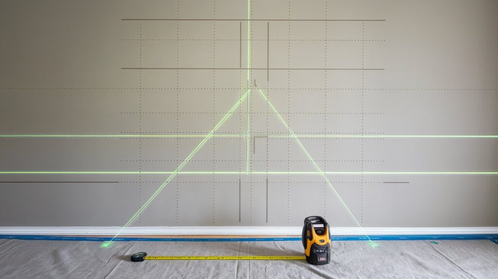 Measure and Mark the Checkerboard Grid