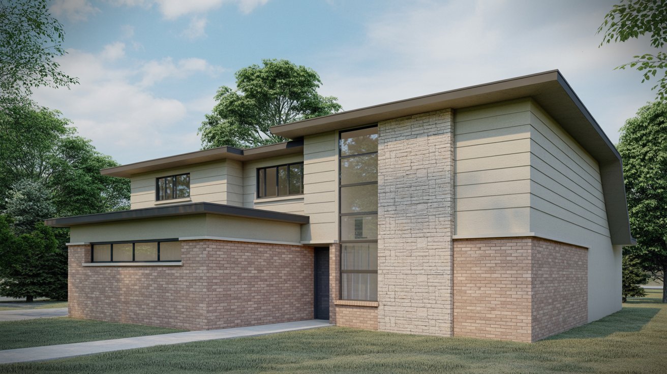 2. Add Stone or Brick Accents