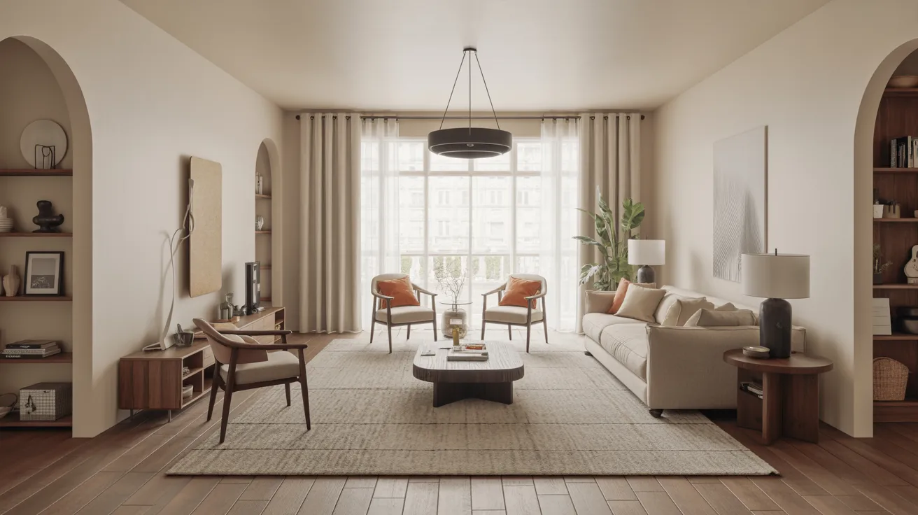 15. The "Floating Rug" Layout