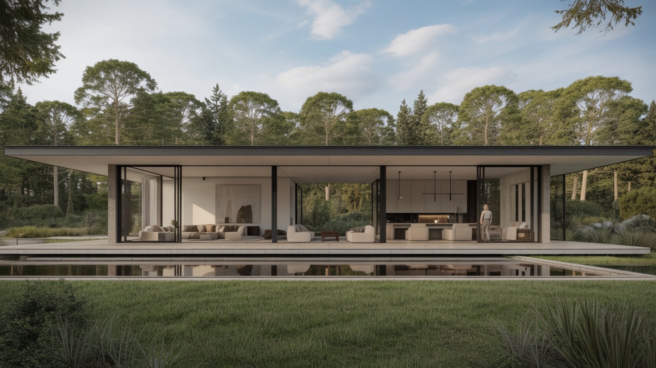 2. Minimalist Modern Ranch