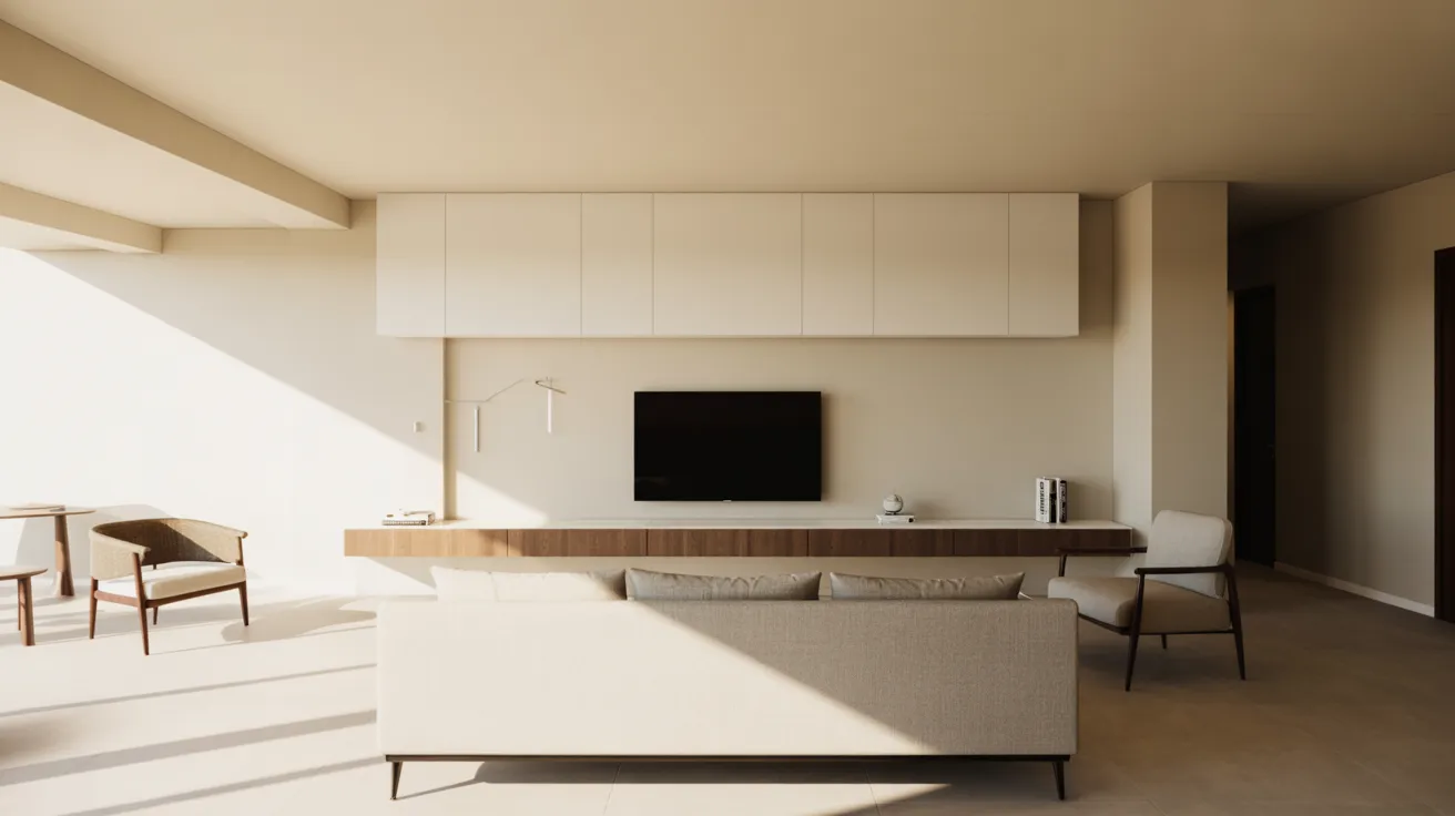 9. The "Floating TV Wall" Layout