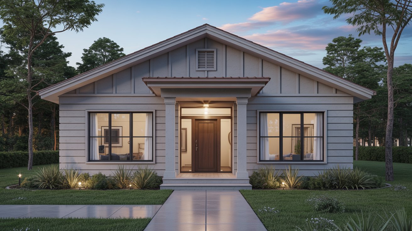 10. Add a Front Porch or Entryway Overhang