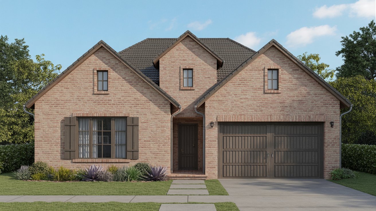 7. Brick Finish Front Elevation