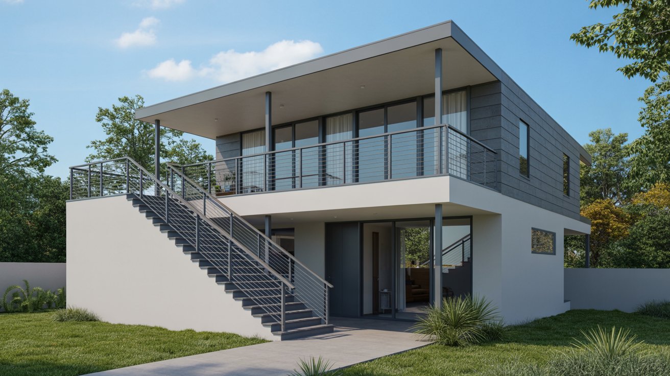 11. Install Contemporary Railings