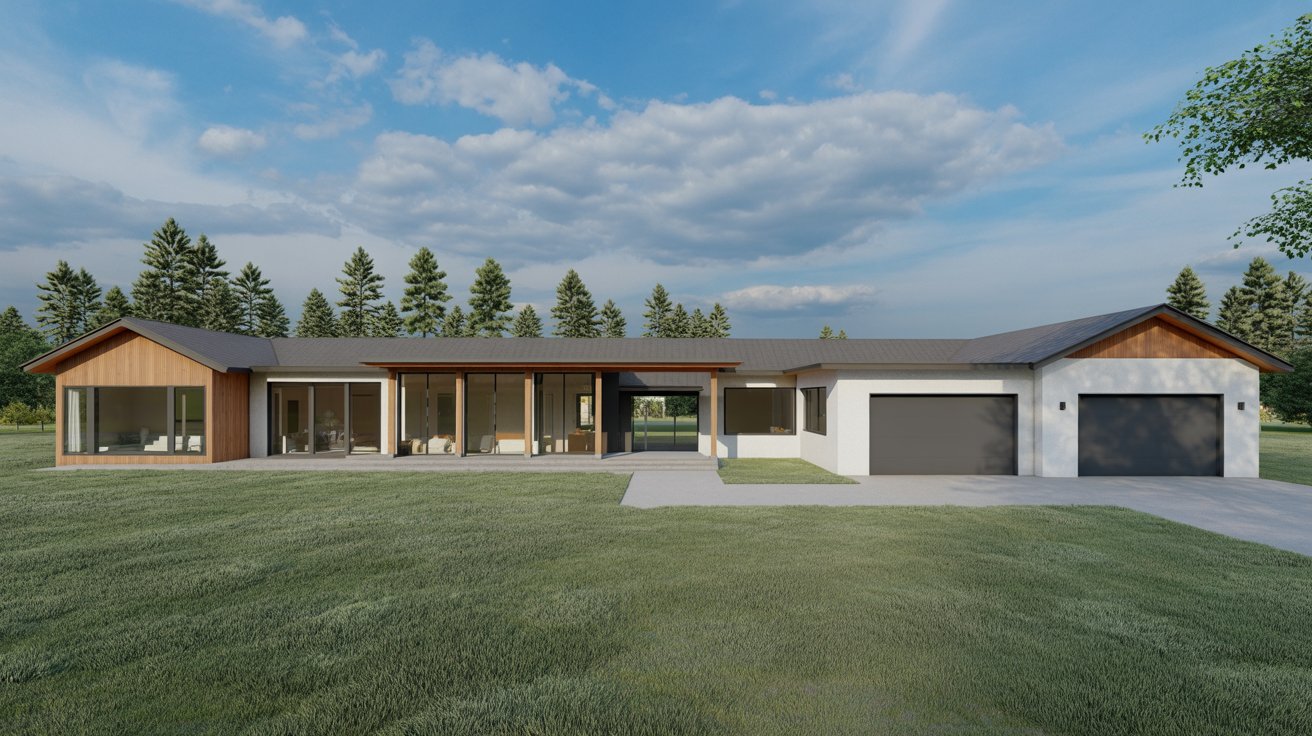 7. Modern Ranch with Split Bedrooms
