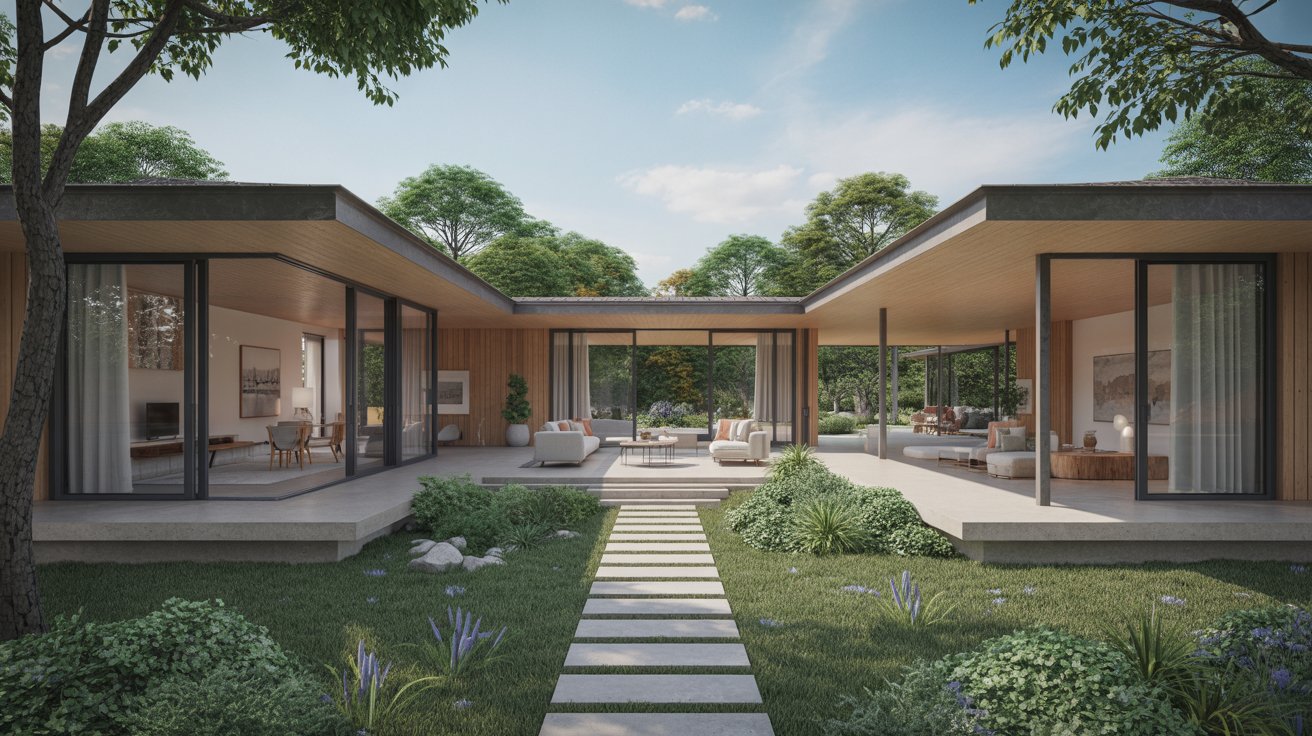 8. Ranch with Open Courtyard