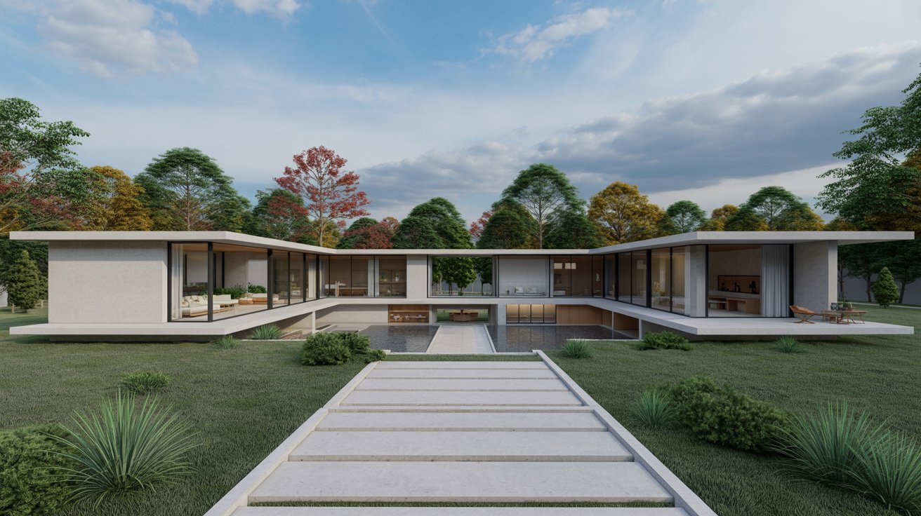 4. U-Shaped Modern Ranch