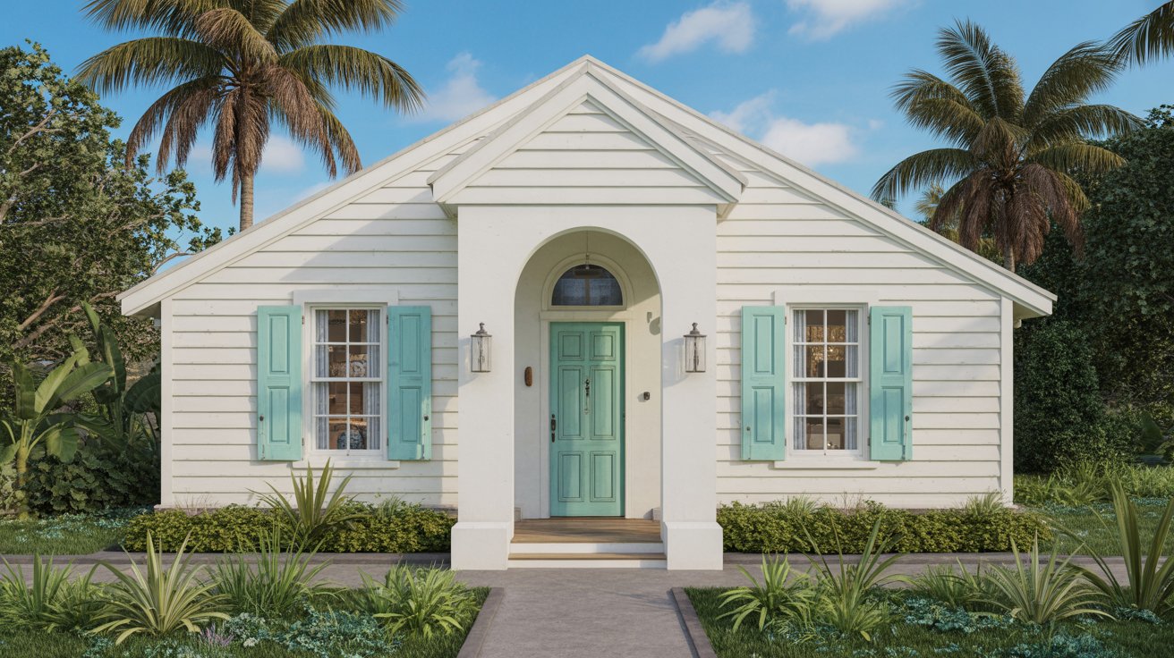 9. Turquoise Front Door