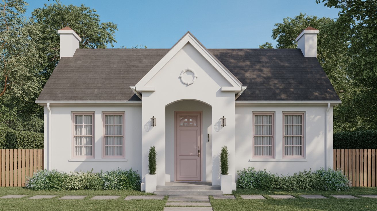 12. Soft Blush Front Door