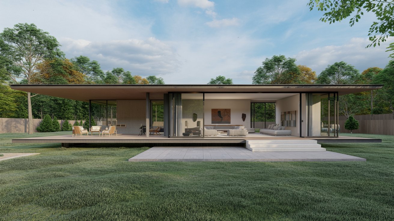11. Modern Ranch with Glass Walls