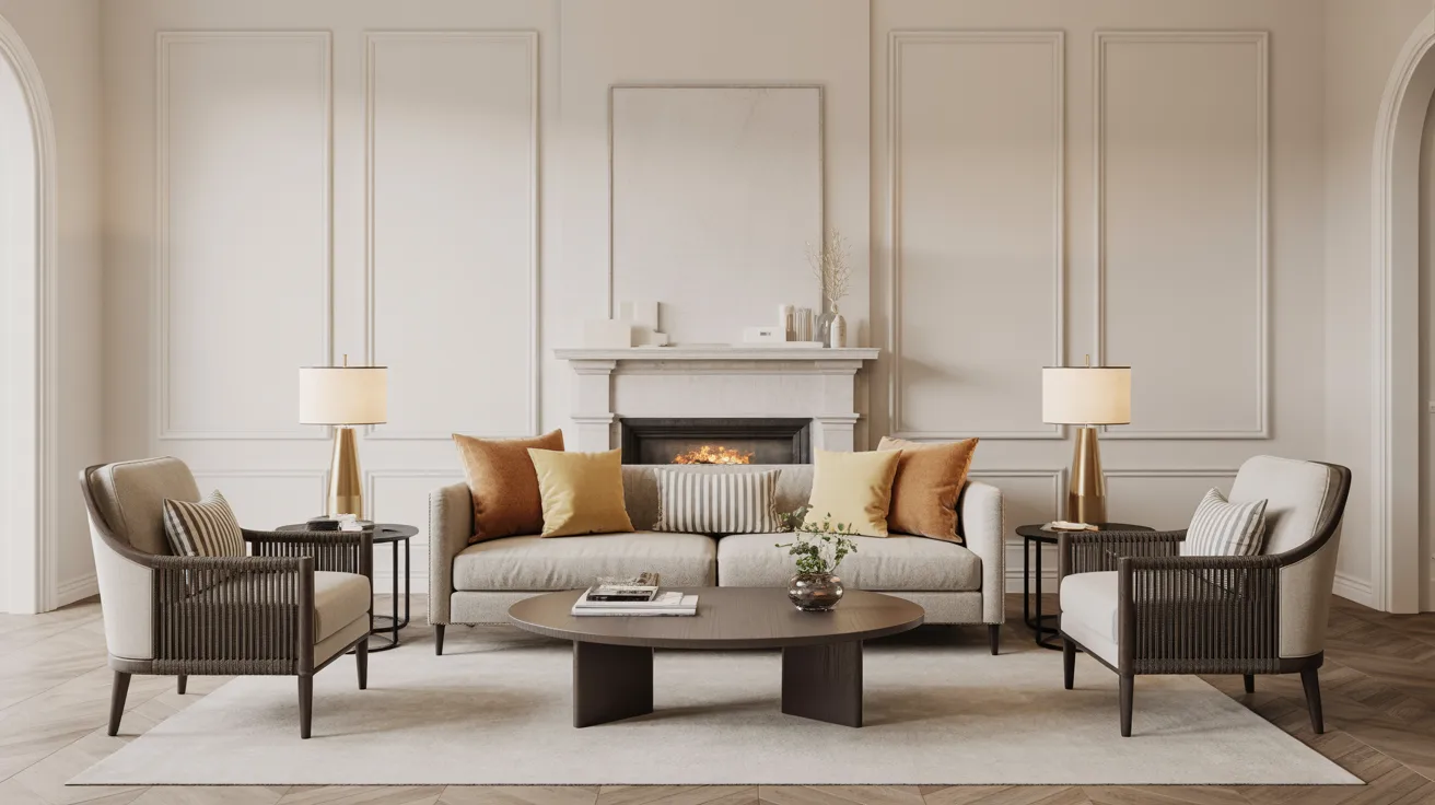 1. The Classic Centered Sofa Layout