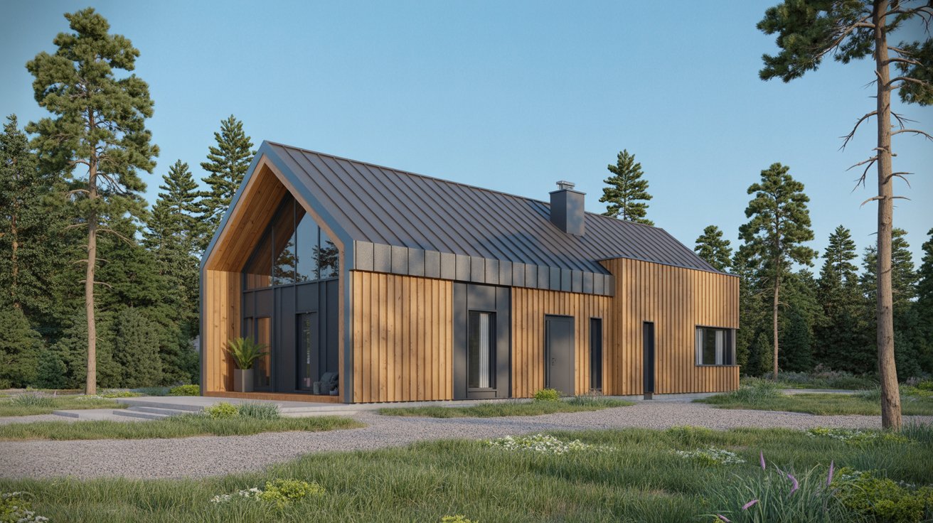 8. Wooden Cladding Front Elevation