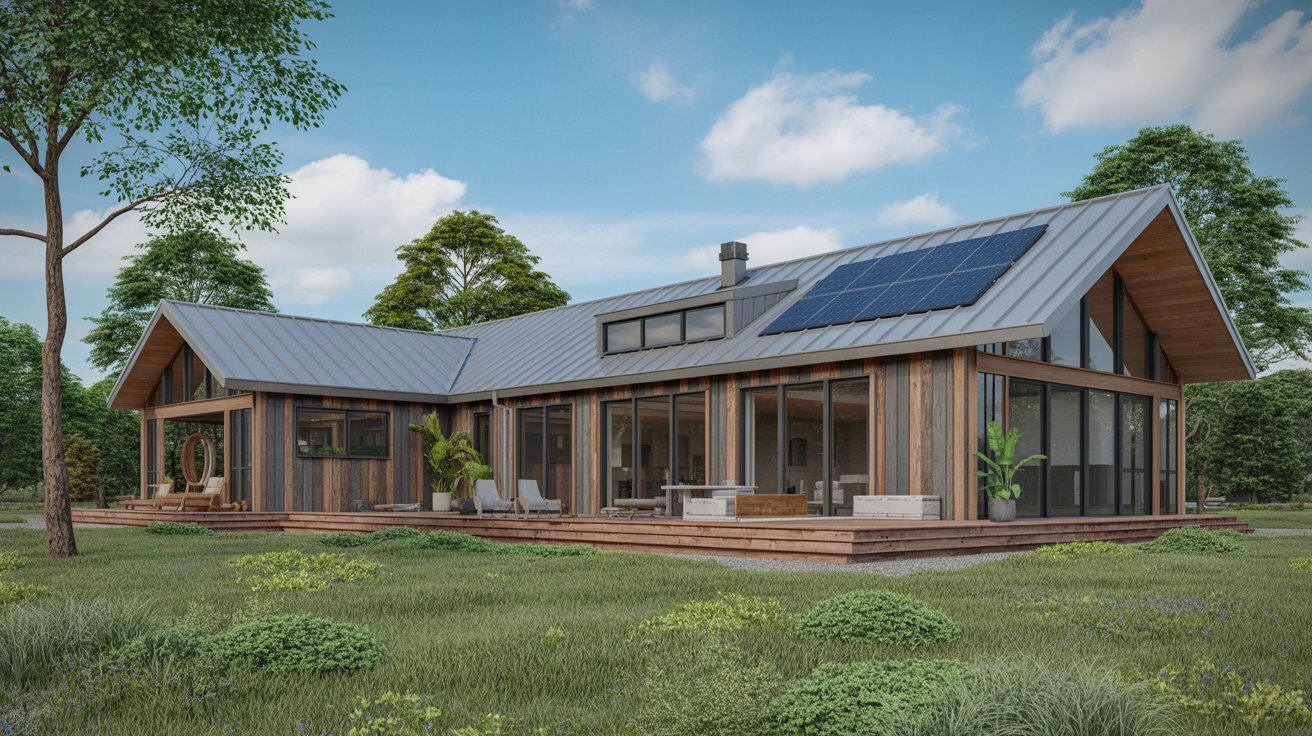 12. Eco-Friendly Modern Ranch