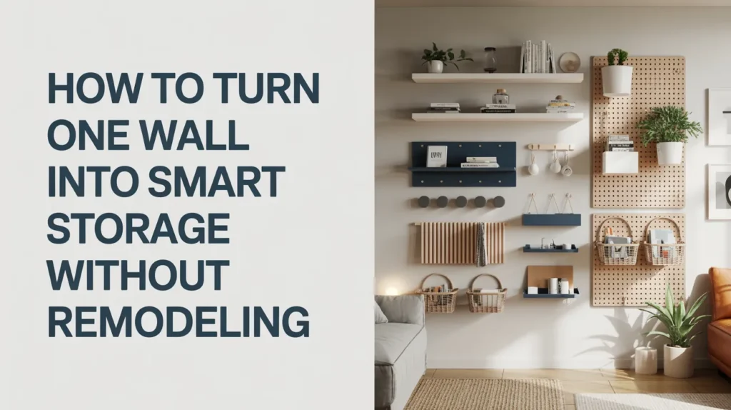 How to Turn One Wall Into Smart Storage
