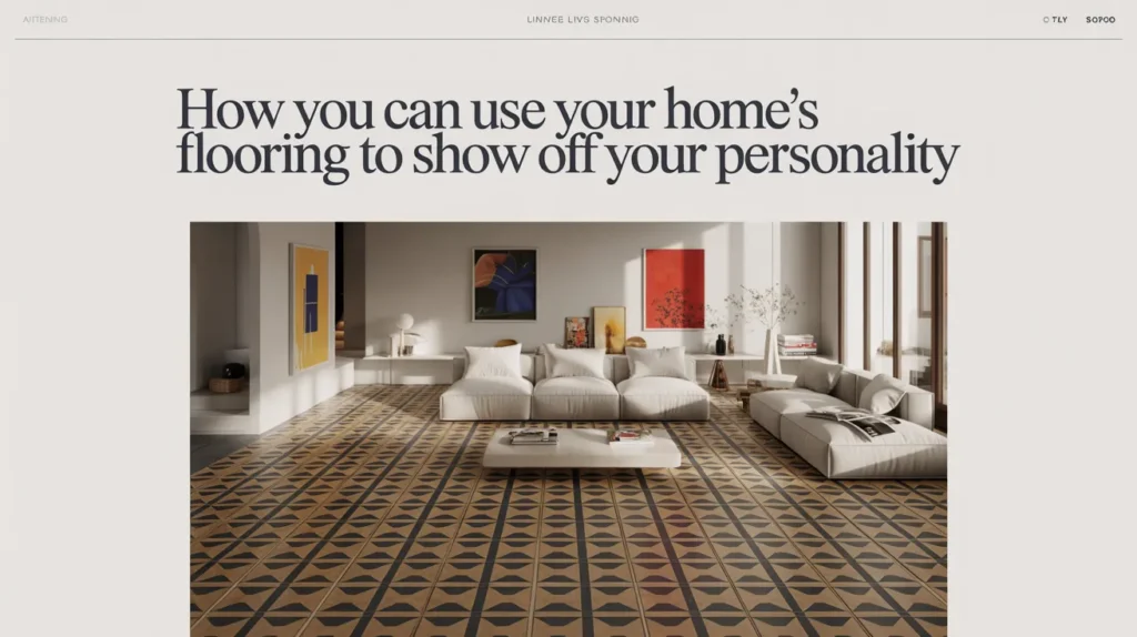 How You Can Use Your Home’s Flooring To Show Off Your Personality importance