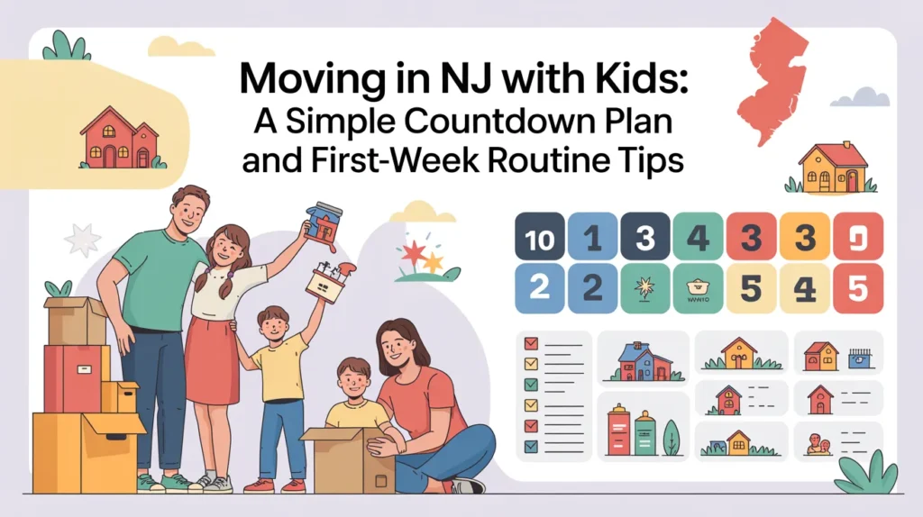 Moving in NJ With Kids: A Simple Countdown Plan and First-Week Routine Tips