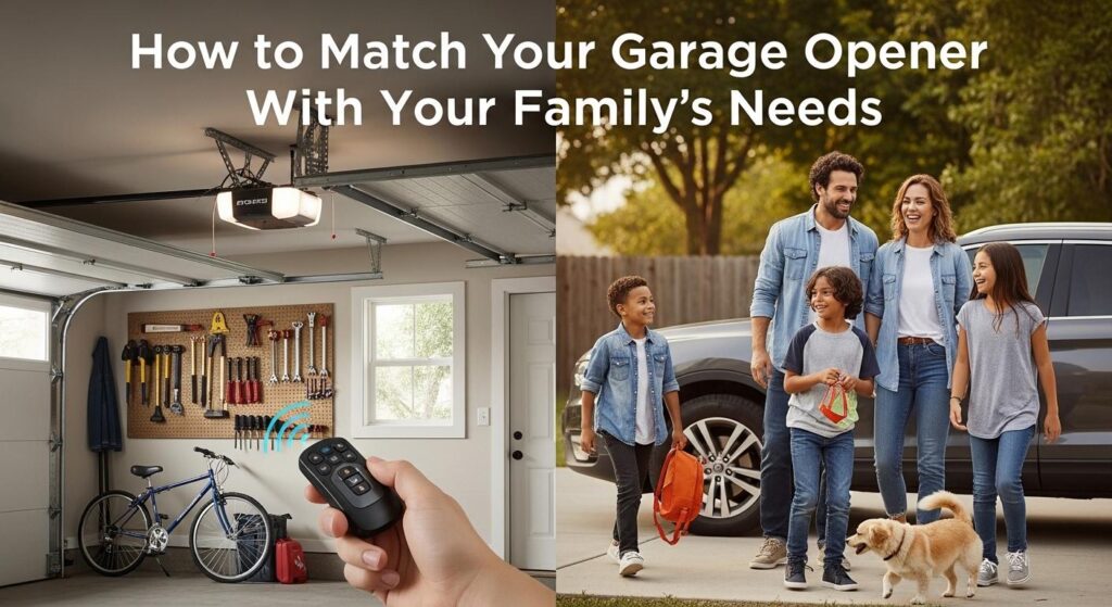 How to Match Your Garage Door Opener With Your Family’s Needs