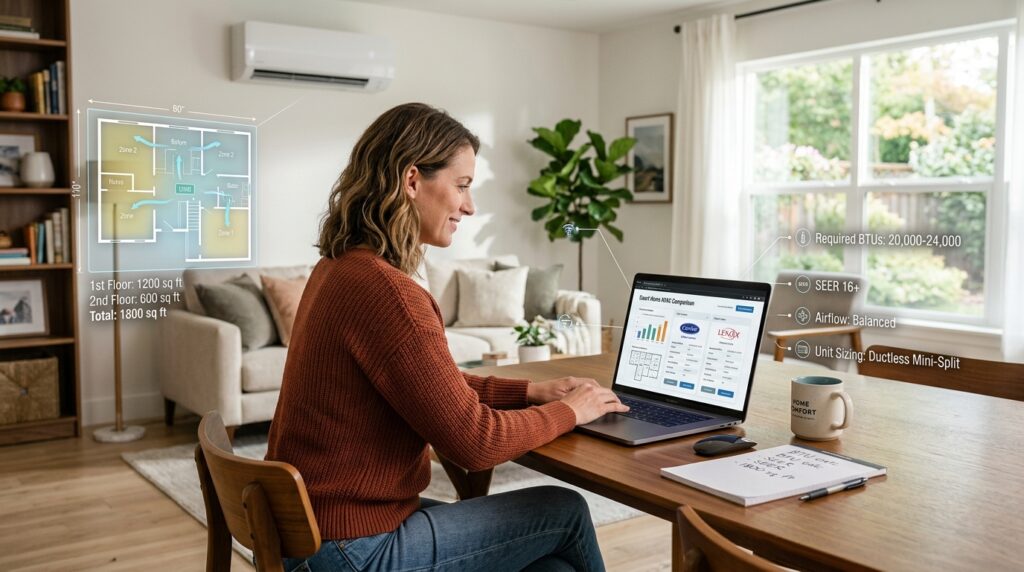 How to Choose the Right Size HVAC System When Shopping Online (Without an In-Home Estimate)