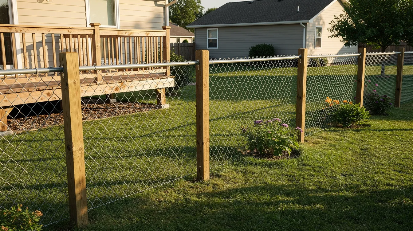 Chain Link With Wood Posts: When This Fence Setup Makes Sense